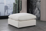 Comfy Fabric Upholstered Modular Ottoman