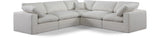 Comfy Modular Sectional – Luxurious Linen Textured Fabric with Plush Down Feather Cushions for Comfort
