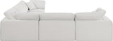 Comfy Modular Sectional – Luxurious Linen Textured Fabric with Plush Down Feather Cushions for Comfort
