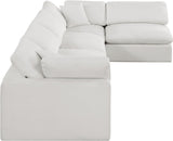 Comfy Modular Sectional Sofa in Rich Beige with Overstuffed Cushions for Ultimate Comfort & Style