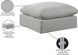 Comfy Fabric Upholstered Modular Ottoman