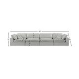 Comfy Modular Sofa - Stylish Linen Textured Design with Overstuffed Cushions for Ultimate Comfort