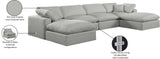 Comfy Modular Sectional - Luxurious Linen Fabric Seating with Plush Cushions for Ultimate Relaxation