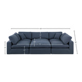 Comfy Modular Sectional Sofa - Stylish Adaptable Seating with Plush Down Feather Cushions & Support