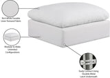 Comfy Fabric Upholstered Modular Ottoman