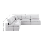 Comfy Modular Sectional - Luxurious Linen Fabric with Overstuffed Cushions for Ultimate Comfort and Style