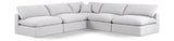 Comfy Modular Sectional - Luxurious Linen Fabric with Overstuffed Cushions for Ultimate Comfort and Style