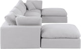 Comfy Modular Sectional - Luxurious Linen Fabric Seating with Plush Cushions for Ultimate Relaxation