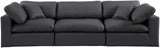Comfy Modular Sofa - Versatile Linen Textured Design with Overstuffed Cushions for Ultimate Comfort