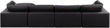 Comfy Modular Sectional Sofa - Luxurious Vegan Leather Design with Overstuffed Cushions for Comfort