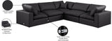 Comfy Modular Sectional – Luxurious Linen Textured Fabric with Plush Down Feather Cushions for Comfort