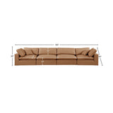 Comfy Modular Sofa - Stylish Linen Textured Design with Overstuffed Cushions for Ultimate Comfort