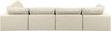 Comfy Modular Sectional Sofa in Vegan Leather - Stylish, Adaptable, and Overstuffed for Ultimate Comfort