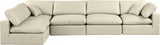Comfy Modular Sectional Sofa in Vegan Leather - Stylish, Adaptable, and Overstuffed for Ultimate Comfort