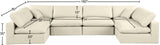Comfy Modular Sectional - Versatile Contemporary Design with Plush Down Feather Cushions for Comfort