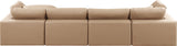 Comfy Modular Sectional Sofa - Luxurious Vegan Leather Design with Overstuffed Cushions for Comfort