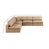 Comfy Modular Sectional - Luxurious Linen Fabric with Overstuffed Cushions for Ultimate Comfort and Style