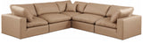 Comfy Modular Sectional – Luxurious Linen Textured Fabric with Plush Down Feather Cushions for Comfort