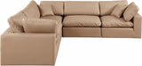 Comfy Modular Sectional – Luxurious Linen Textured Fabric with Plush Down Feather Cushions for Comfort