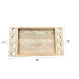 Robin Baron Winfield Rectangular Wooden Serving Tray