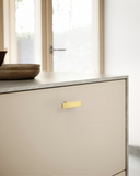 DESIGN1896 Brushed Gold Cabinet Knobs – Easy to Install, Perfect for Modern Drawers & Cabinets