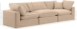 Comfy Modular Sofa - Versatile Linen Textured Design with Overstuffed Cushions for Ultimate Comfort