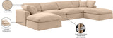 Comfy Modular Sectional - Luxurious Linen Fabric Seating with Plush Cushions for Ultimate Relaxation
