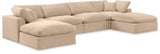 Comfy Modular Sectional - Luxurious Linen Fabric Seating with Plush Cushions for Ultimate Relaxation