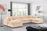 Comfy Modular Sectional - Luxurious Linen Fabric Seating with Plush Cushions for Ultimate Relaxation
