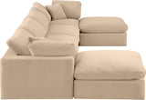 Comfy Modular Sectional - Luxurious Linen Fabric Seating with Plush Cushions for Ultimate Relaxation