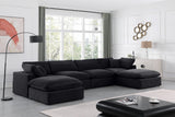 Comfy Modular Sectional - Luxurious Linen Fabric Seating with Plush Cushions for Ultimate Relaxation
