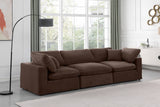 Comfy Modular Sofa - Versatile Linen Textured Design with Overstuffed Cushions for Ultimate Comfort