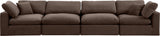 Comfy Modular Sofa - Stylish Linen Textured Design with Overstuffed Cushions for Ultimate Comfort
