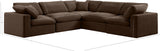 Comfy Modular Sectional – Luxurious Linen Textured Fabric with Plush Down Feather Cushions for Comfort