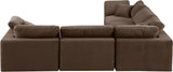 Comfy Modular Sectional – Luxurious Linen Textured Fabric with Plush Down Feather Cushions for Comfort