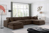 Comfy Modular Sectional - Luxurious Linen Fabric Seating with Plush Cushions for Ultimate Relaxation