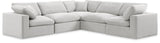 Comfy Modular Sectional – Luxurious Linen Textured Fabric with Plush Down Feather Cushions for Comfort