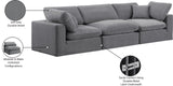 Comfy Modular Sofa - Versatile Linen Textured Design with Overstuffed Cushions for Ultimate Comfort