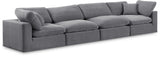 Comfy Modular Sofa - Stylish Linen Textured Design with Overstuffed Cushions for Ultimate Comfort