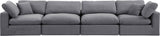 Comfy Modular Sofa - Stylish Linen Textured Design with Overstuffed Cushions for Ultimate Comfort