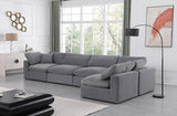 Comfy Velvet Modular Sectional - Luxurious Versatile Seating with Plush Down Feather Cushions