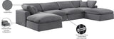 Comfy Modular Sectional - Luxurious Linen Fabric Seating with Plush Cushions for Ultimate Relaxation