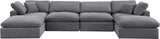 Comfy Modular Sectional - Luxurious Linen Fabric Seating with Plush Cushions for Ultimate Relaxation