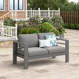 Metal Outdoor Patio Loveseat Sofa