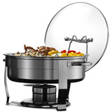 Kook Stainless Steel Chafing Dish with Glass Lid