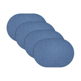 Loft Felt Slate Placemat - Oval 13.3x16.5"- Set of 4