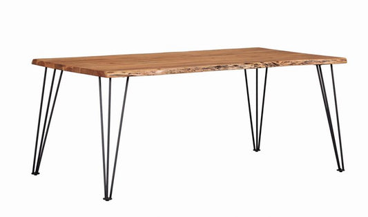 Sherman 71-Inch Live Edge Dining Table Natural Acacia