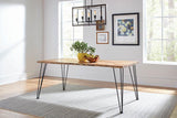 Sherman 71-Inch Live Edge Dining Table Natural Acacia