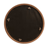 Universal 36" Round Ottoman Cover Qivuit Brown