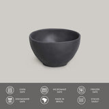 BOWL ORGANIC STONEWARE Ø 5.24" MATTE BLACK